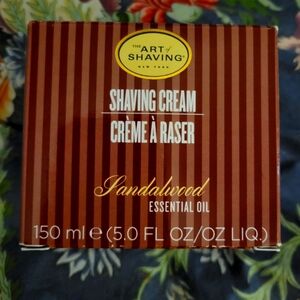 BNWT The Art of Shaving Sandelwood shave creme w/ Essential Oils